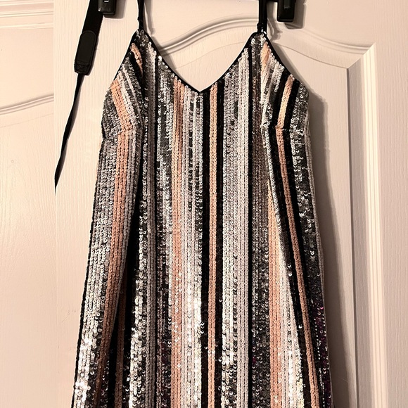 sequin spaghetti strap dress (longer than in pic) - Picture 1 of 1